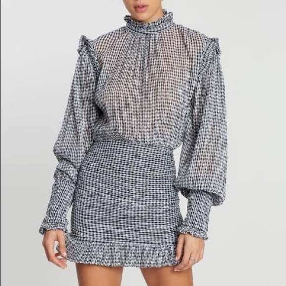 Bec + bridge - Gingham mini dress size 8 - Picture 3 of 5